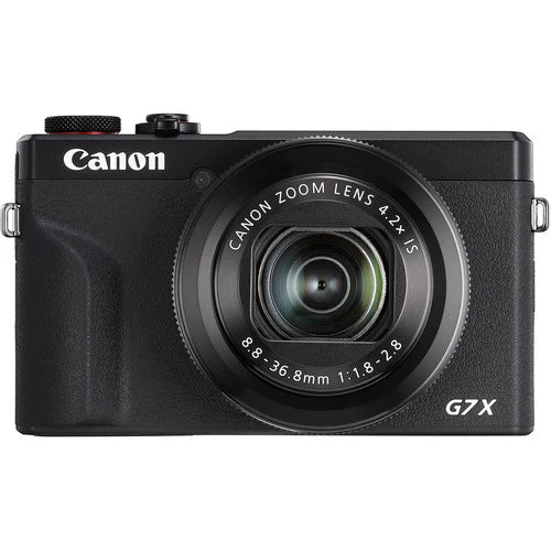 Canon PowerShot G7X Mark III Black – 4K Vlogging Camera, 20.1MP Sensor, Wi-Fi, Bluetooth, Live Streaming