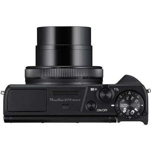 Canon PowerShot G7X Mark III Black – 4K Vlogging Camera, 20.1MP Sensor, Wi-Fi, Bluetooth, Live Streaming